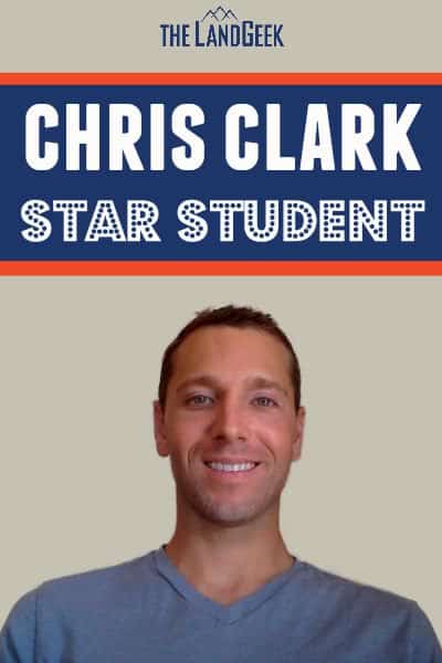 Mark Chats with his Star Student Chris Clark