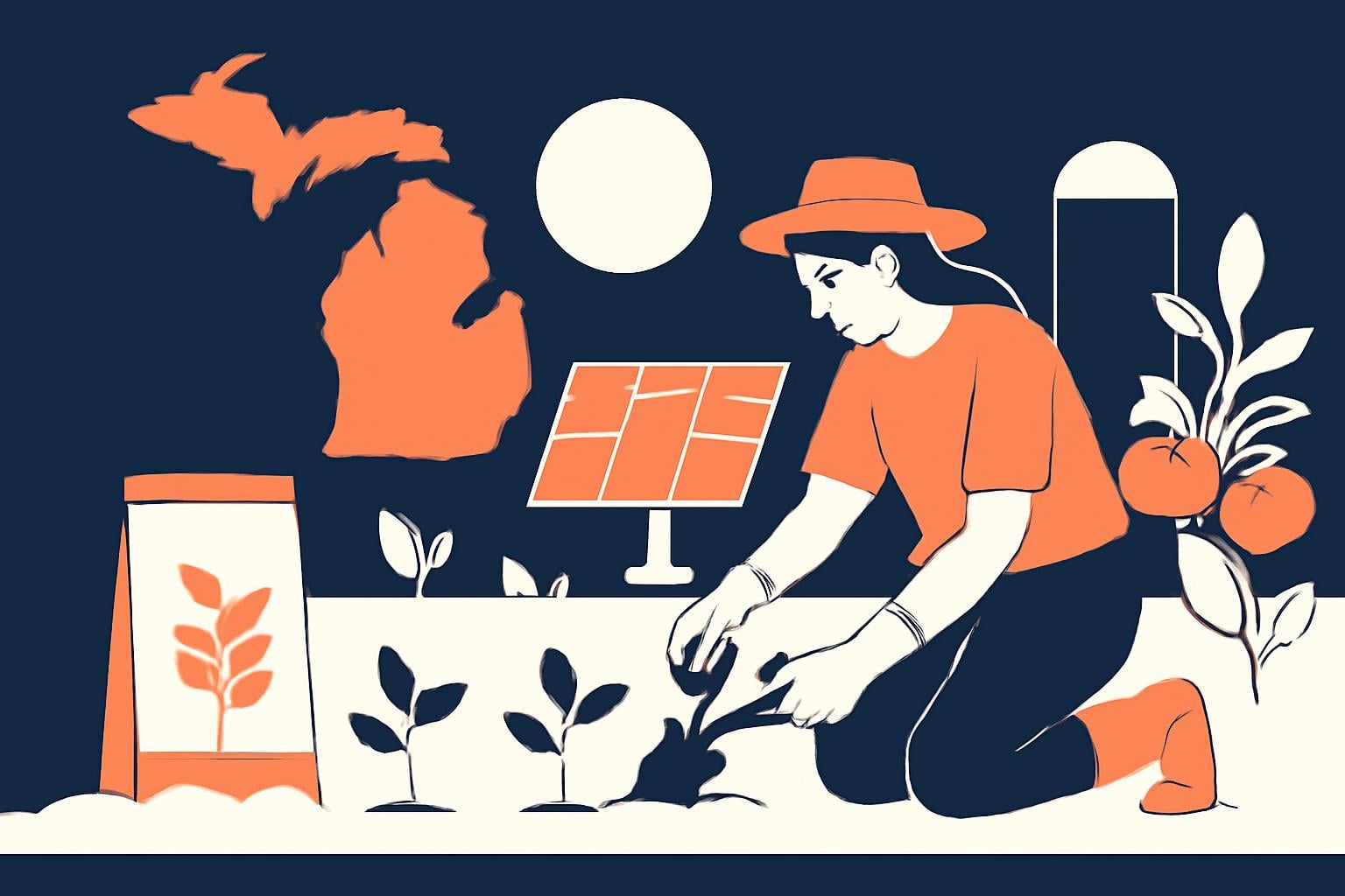 How can you grow food sustainably off grid in Michigan? illustration for Can You Live Off Grid In Michigan: Buyer’s Guide (2026)