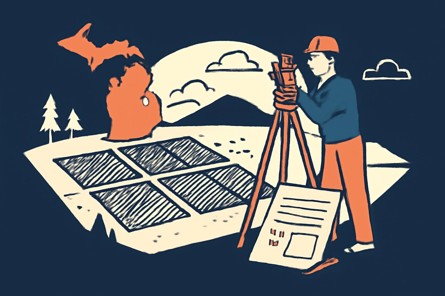 Illustration for Land Survey Costs in Michigan
