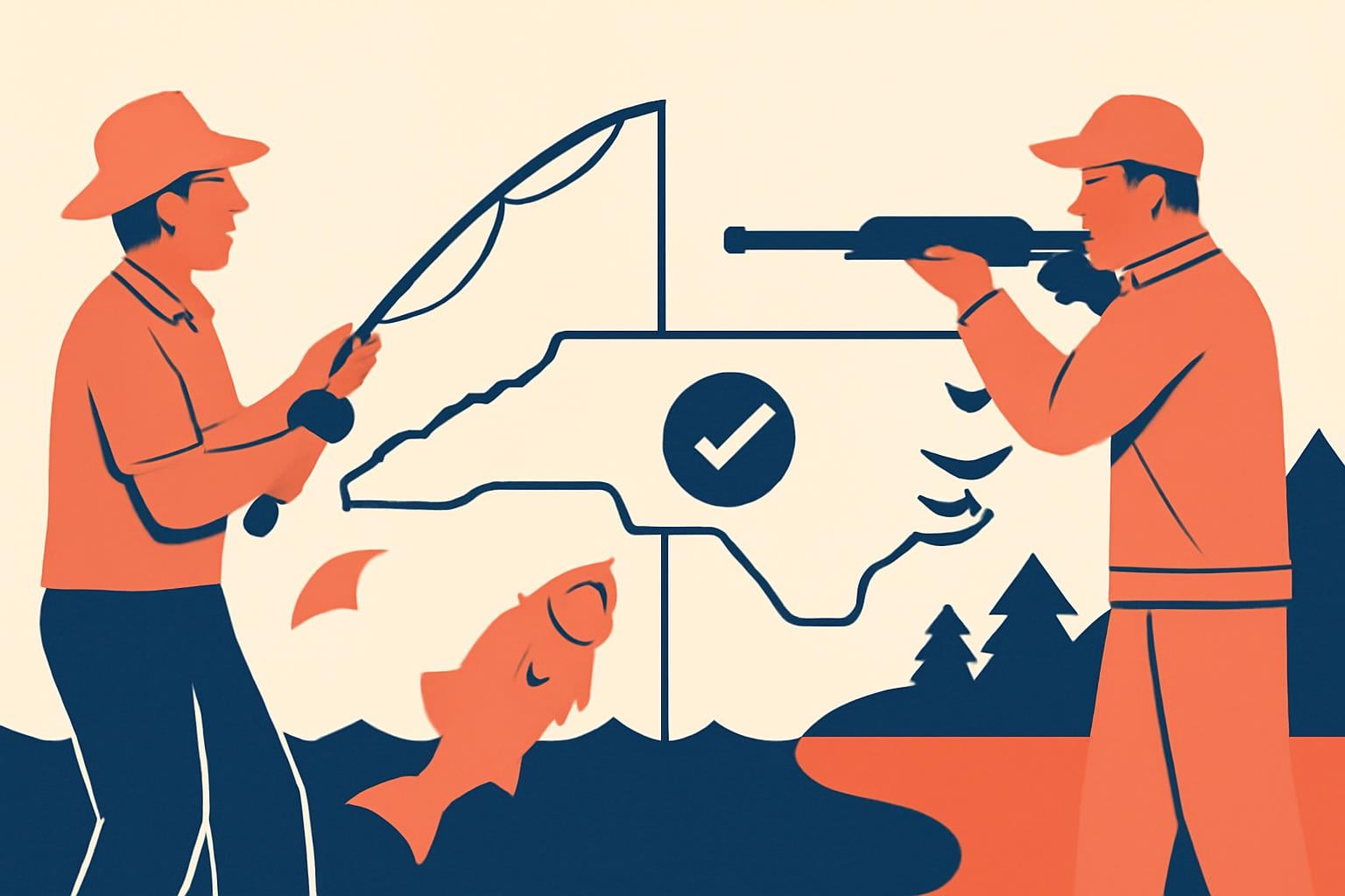 Can You Legally Hunt or Fish Off Grid in North Carolina? illustration for Off-Grid Laws in North Carolina: 2026 Guide