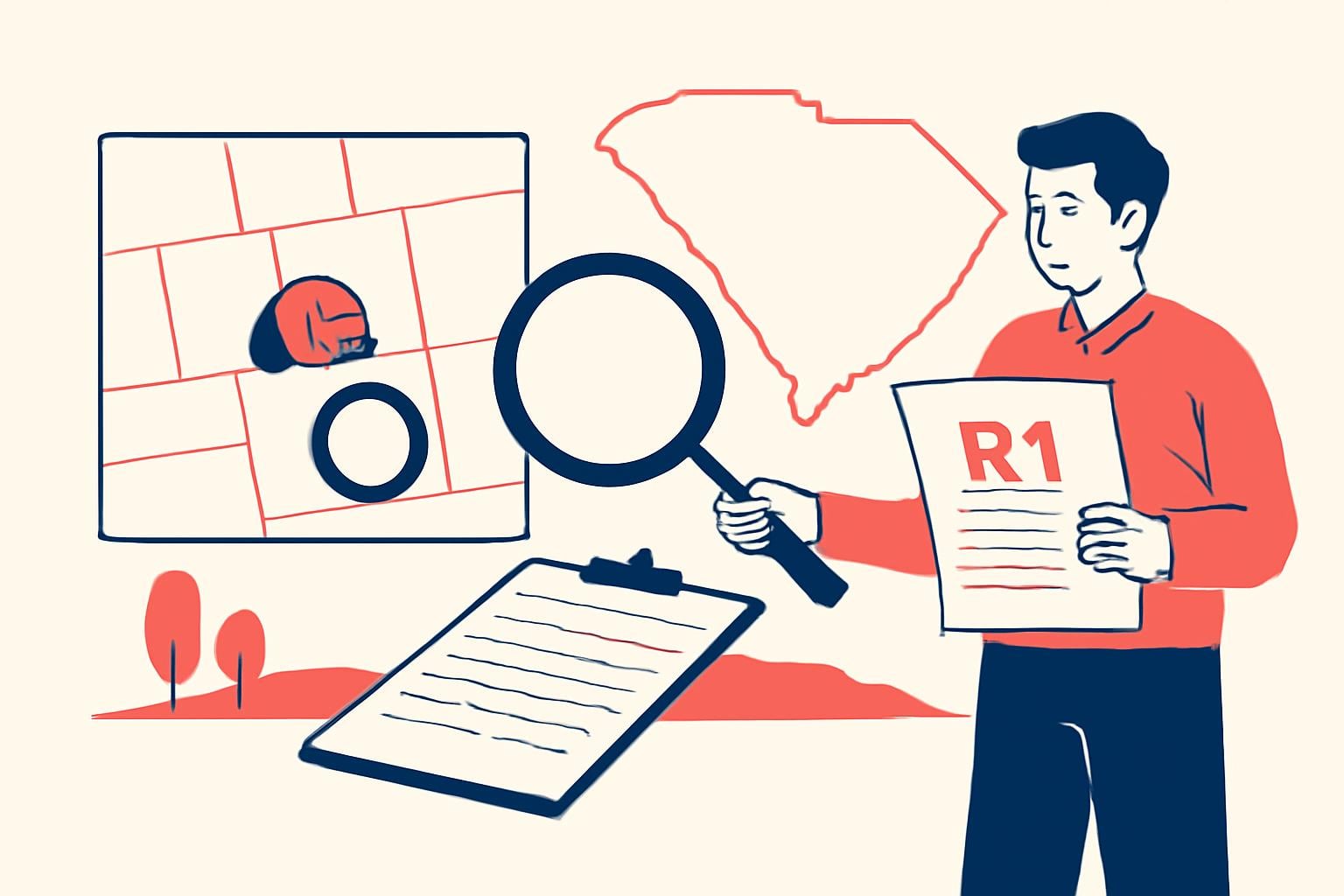 Illustration for R1 Zoning Rules in South Carolina