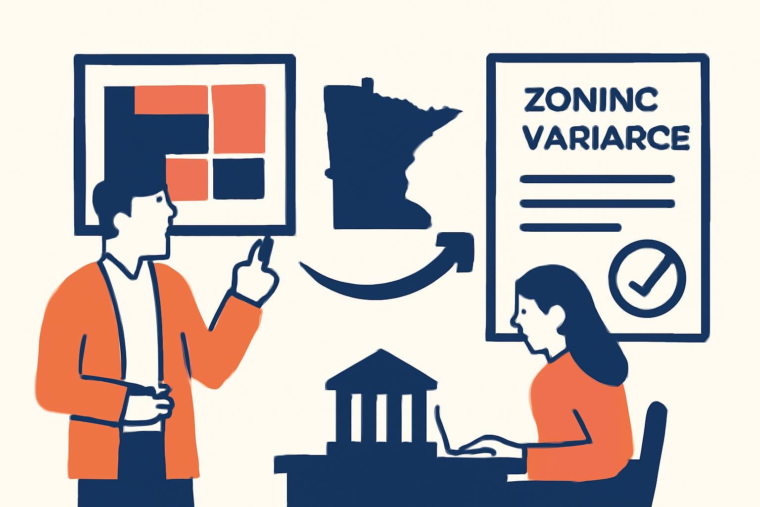 What Is the Process to Change Zoning or Obtain Variances in Minnesota? illustration for Zoning Laws In Minnesota: Complete Guide (2026)