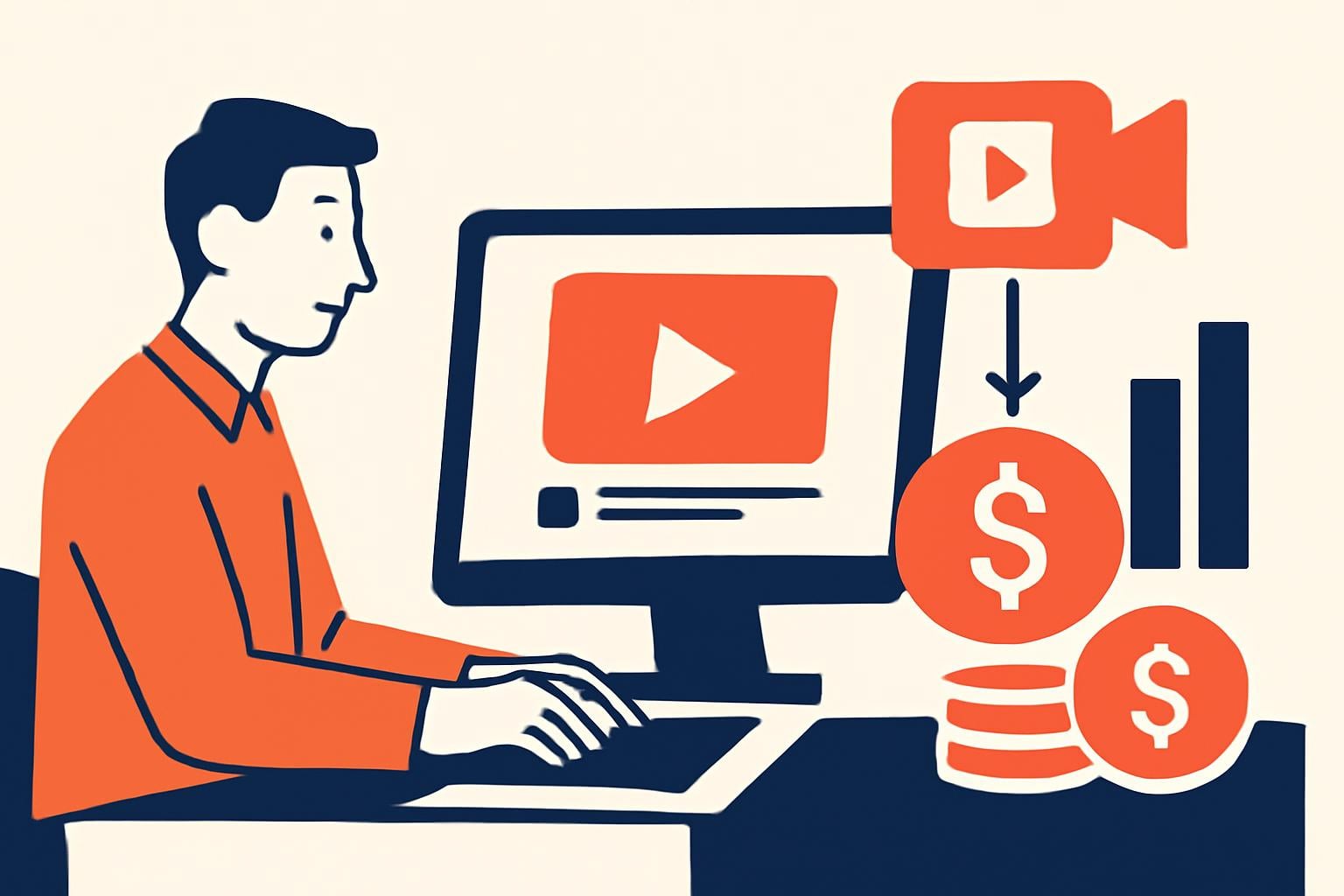 How can you earn passive income through YouTube automation and video monetization? illustration for Passive Income Ideas for 2026