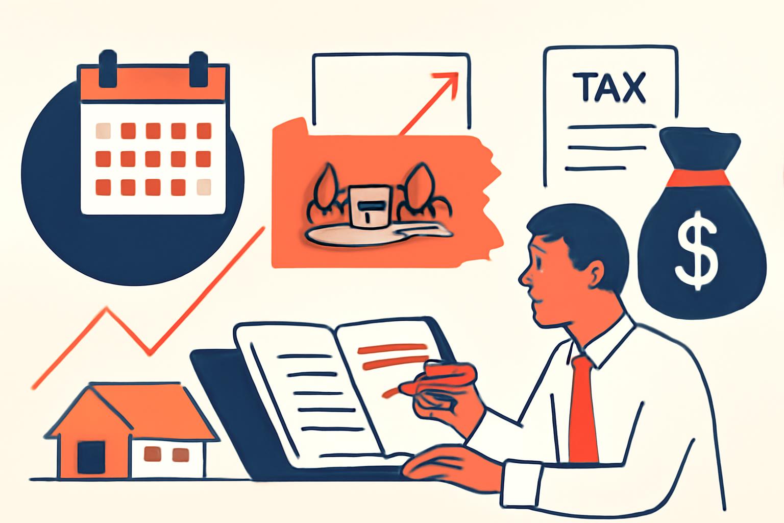 How Can You Plan for Capital Gains Tax When Selling Land? illustration for Capital Gains On Land In Pennsylvania: Complete Guide (2026)