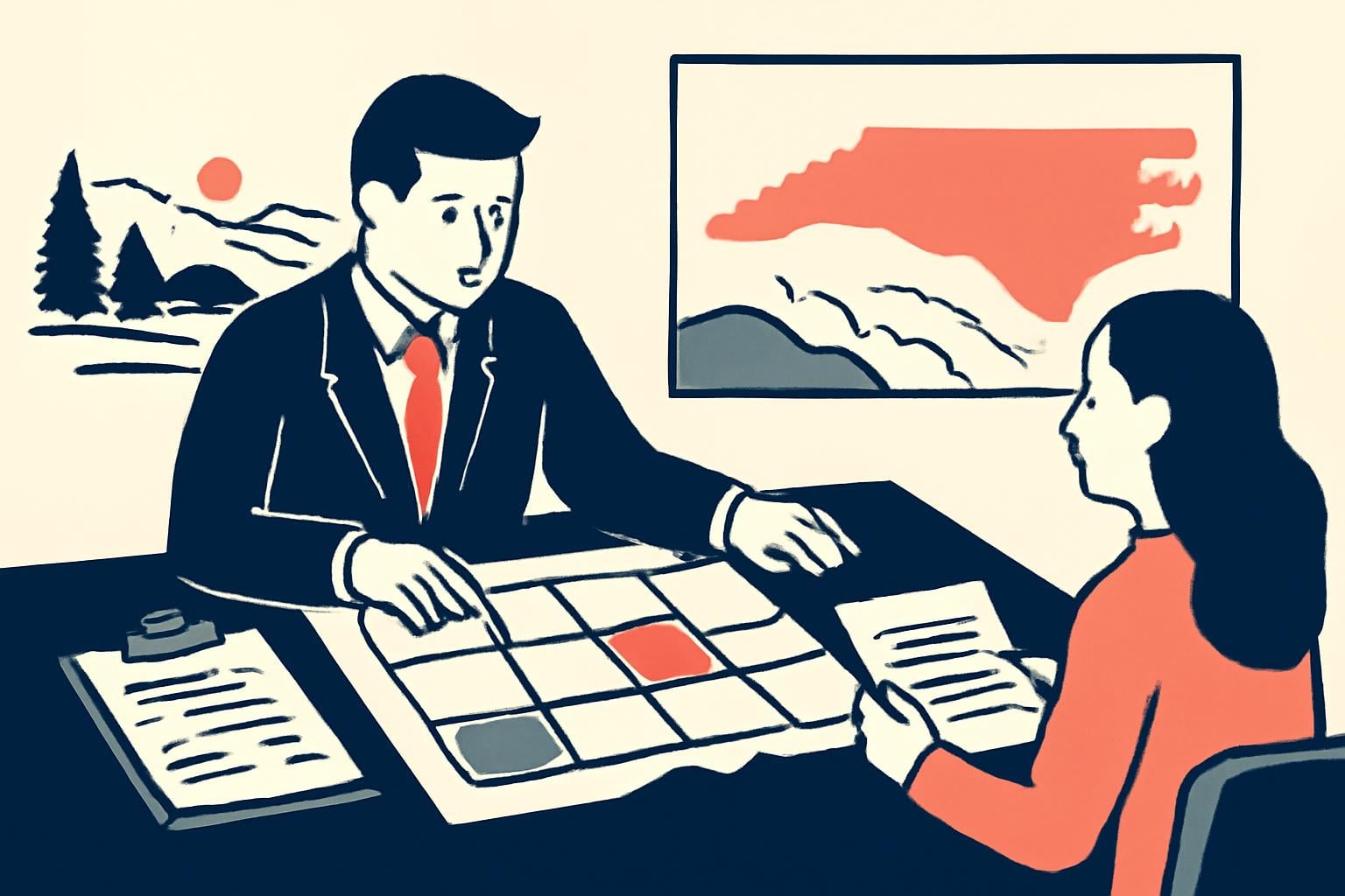 Illustration for How To Buy Land In North Carolina: Buyer’s Guide (2026)